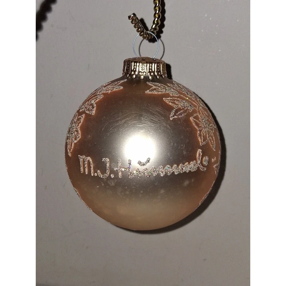 Vintage M.I. Hummel Germany Glass Christmas Ornament Angel with Trumpet 3.25
